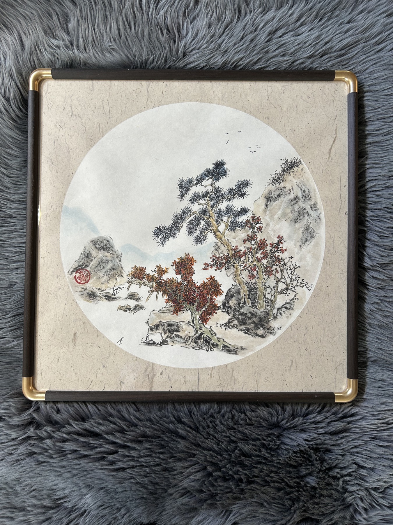 Mountain Landscape — actual framed painting